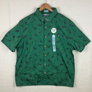 Duluth Green Lawn Mower Untucked Shirt Cotton NWT